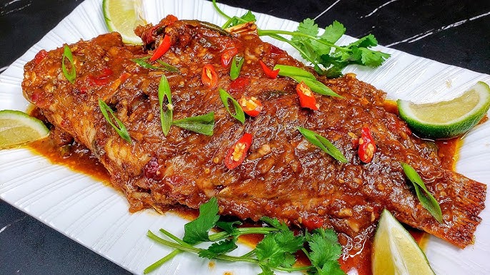 Deep-Fried-Fish-with-Tamarind-Sauce - ThaiMantra Pattaya Deep-Fried-Fish-with-Tamarind-Sauce