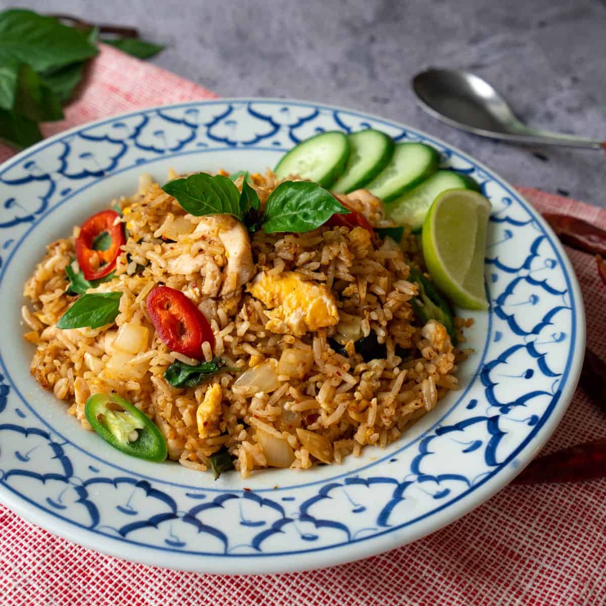 Fried-Rice-with-Chili-Paste-&-Seafood - ThaiMantra Pattaya Fried-Rice-with-Chili-Paste-&-Seafood