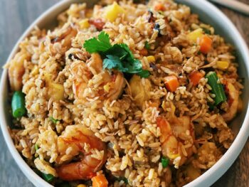 Fried-Rice-with-Curry-Paste-Shrimp-Squid - ThaiMantra Pattaya Fried-Rice-with-Curry-Paste-Shrimp-Squid
