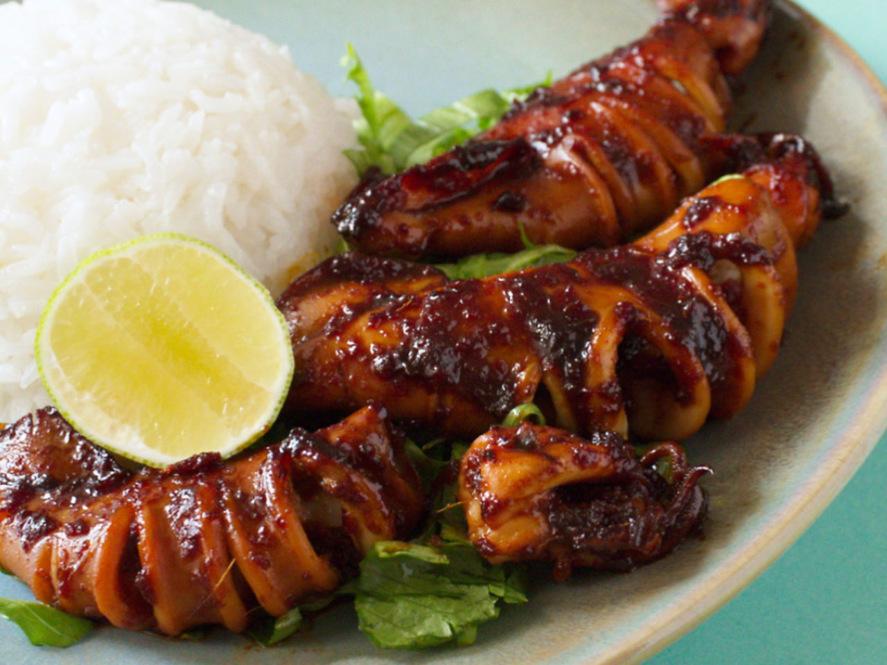 Grilled-Calamari-(BBQ) - ThaiMantra Pattaya Grilled-Calamari-(BBQ)