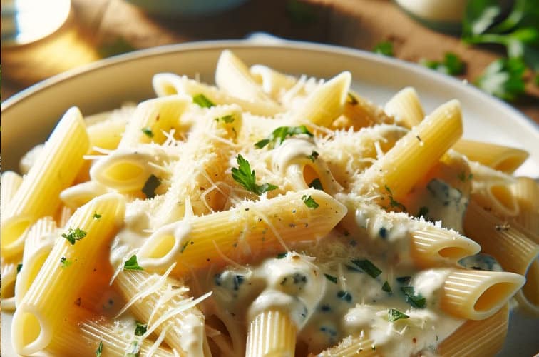 Penne-Quattro-Formaggi - ThaiMantra Pattaya Penne-Quattro-Formaggi
