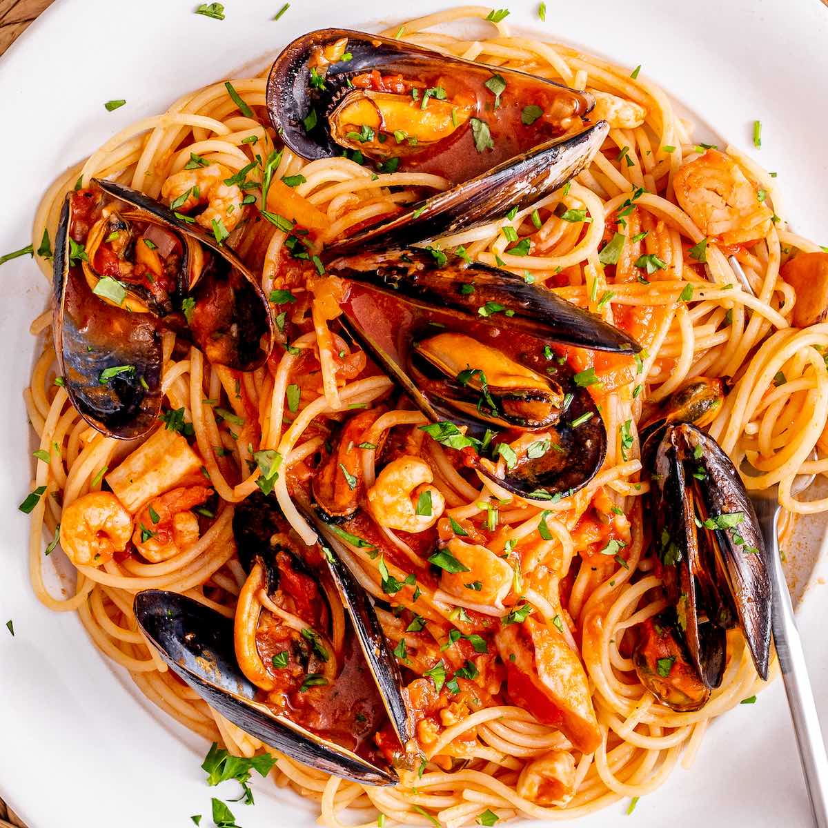 Spaghetti-Seafood - ThaiMantra Pattaya Spaghetti-Seafood