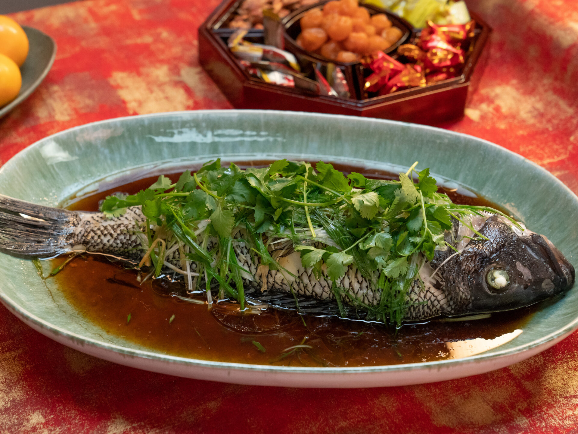 Steamed-Fish-with-Soy-Sauce - ThaiMantra Pattaya Steamed-Fish-with-Soy-Sauce