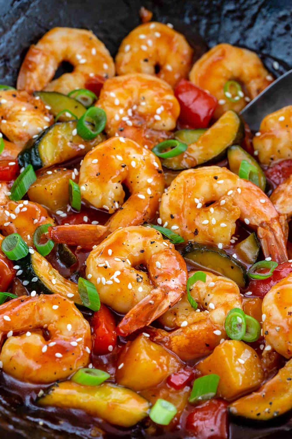 Stir-fried-Sweet-and-Sour-Tiger-Prawn - ThaiMantra Pattaya Stir-fried-Sweet-and-Sour-Tiger-Prawn