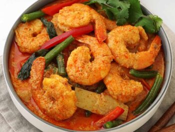 Stir-fried-Tiger-Prawn-in-Red-Curry