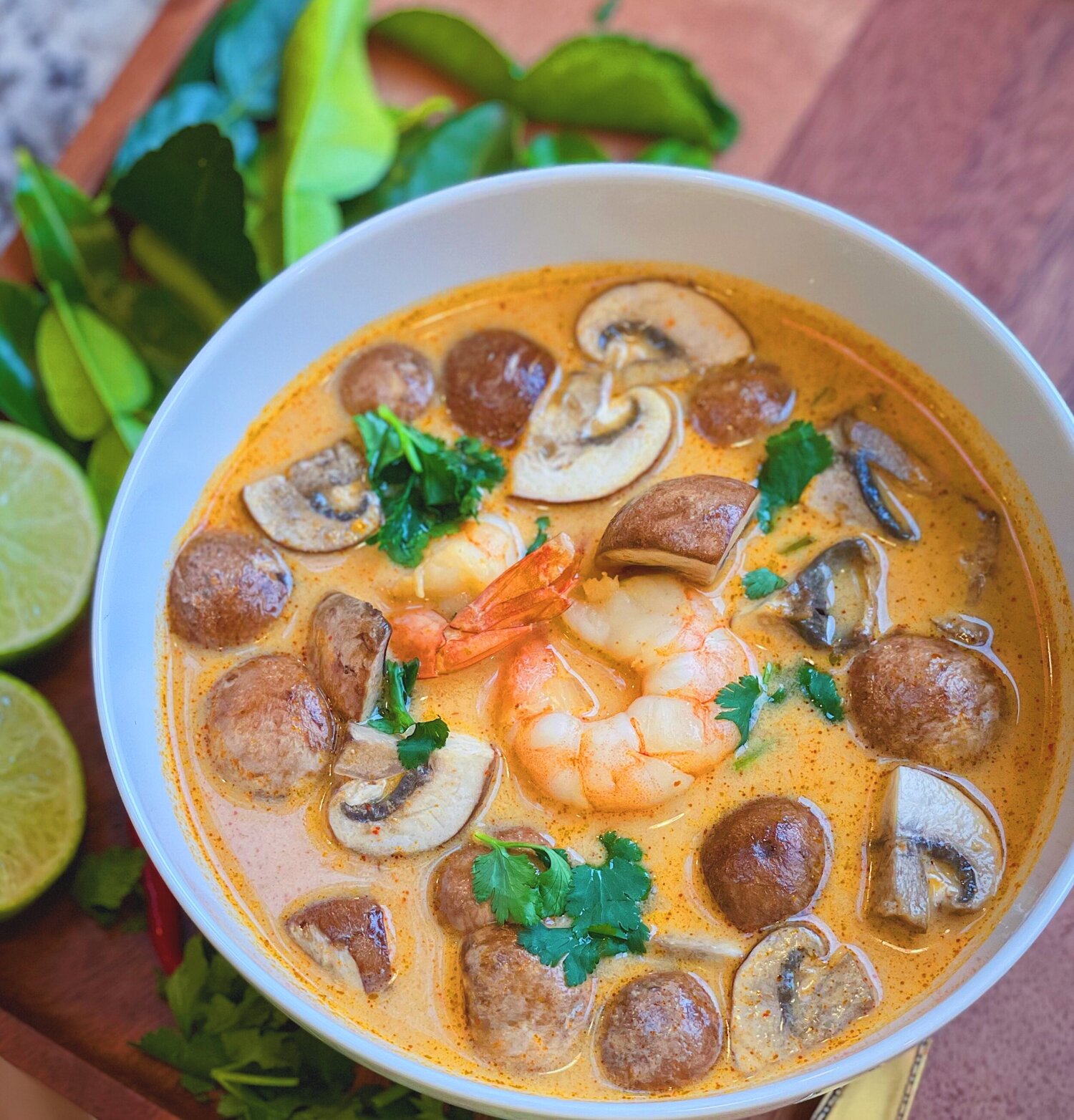 Tom-Kha-Prawn-(Thai-Prawn-Soup-with-Coconut) - ThaiMantra Pattaya Tom-Kha-Prawn-(Thai-Prawn-Soup-with-Coconut)