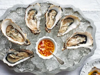 Oyster with Condiments